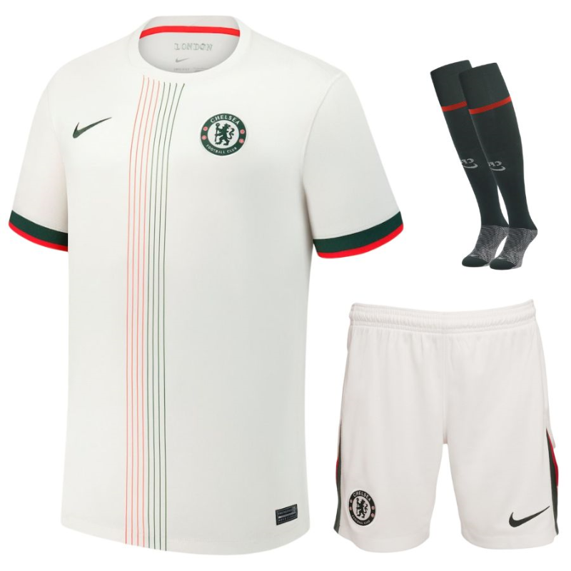 Chelsea 2025/26 Kit trasferta Bambini – Maglia, Shorts e Calze per Giovani Tifosi